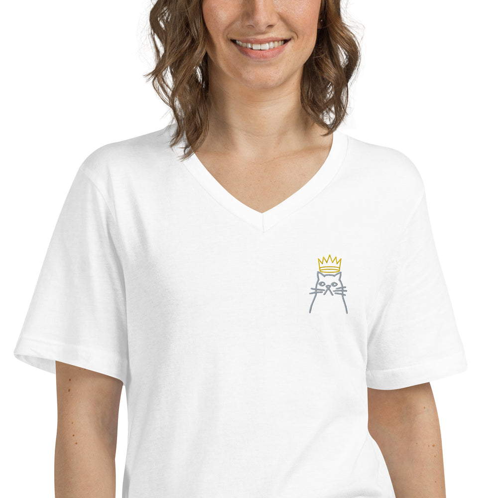 
                      
                        Unisex Short Sleeve V-Neck T-Shirt
                      
                    